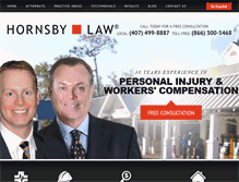 Tablet Screenshot of hornsbylawgroup.com